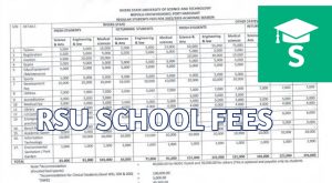 Rivers State University School Fees for 2025/2026 Academic Session