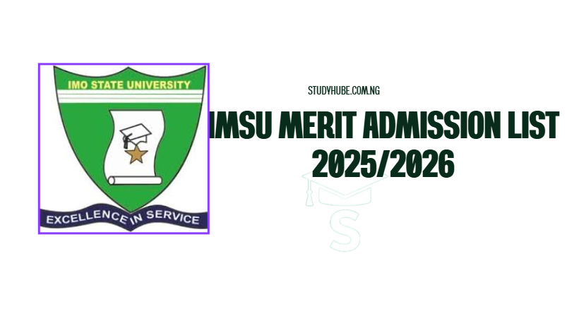 IMSU Merit Admission List 2025/2026