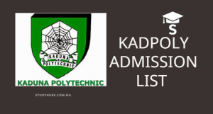 KADPOLY Admission List